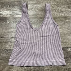 Aura Ribbed Tank Top Size S/M